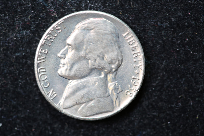 1958-D Jefferson Nickel. Nice Uncirculated Coin. Store