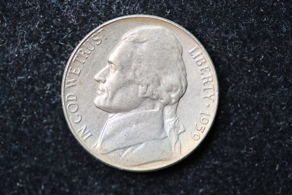 1959 Jefferson Nickel. Nice Coin BU Details. Store #1269186