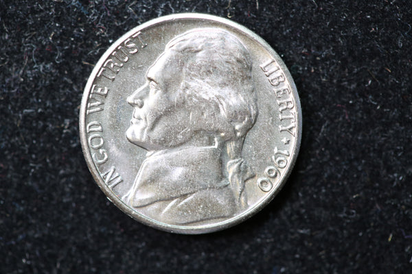 1960-D Jefferson Nickel. Nice Coin BU Details. Store #1269190