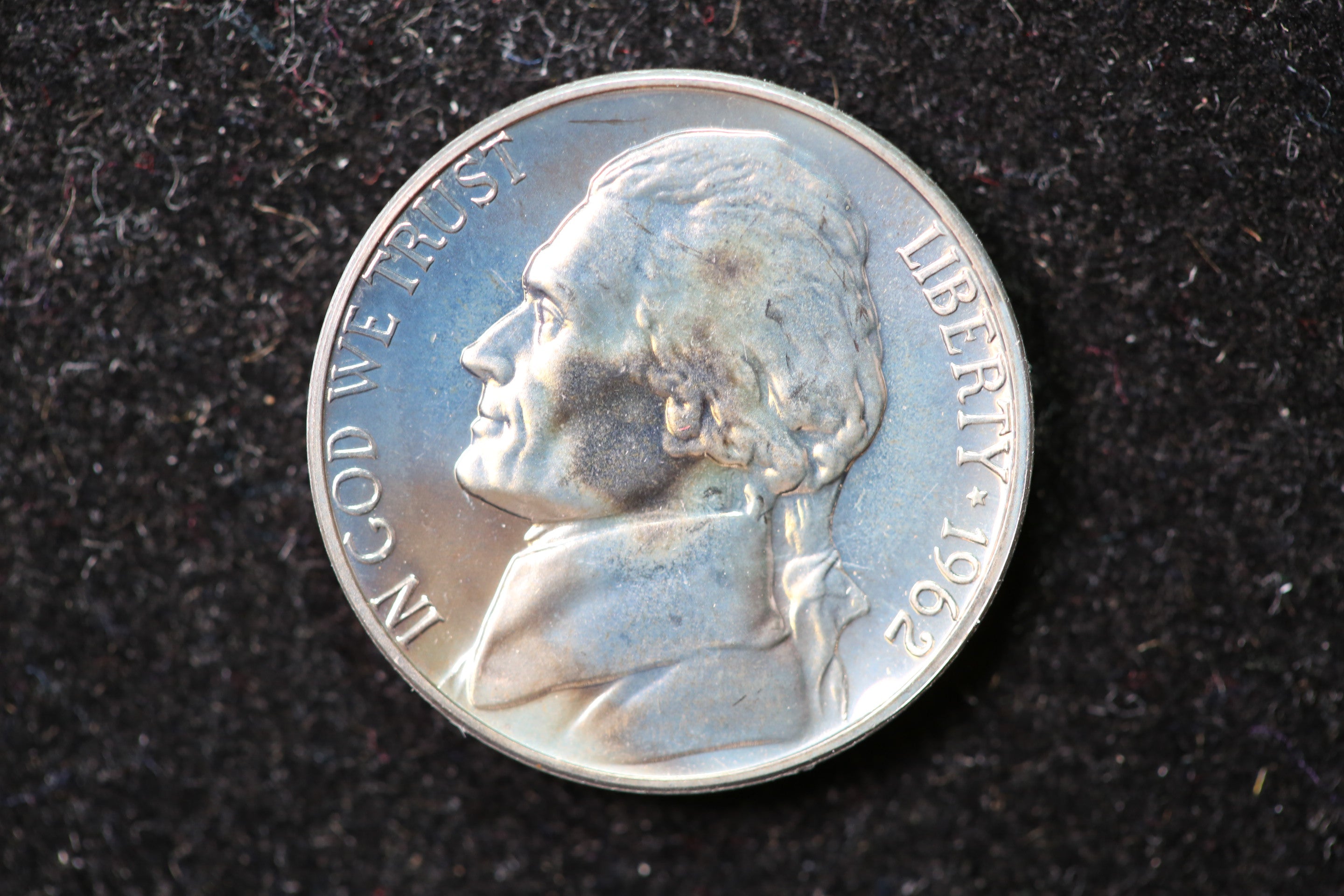 1962 Jefferson Nickel. Nice Uncirculated Proof Coin. Store #1269192