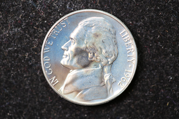 1962 Jefferson Nickel. Nice Uncirculated Proof Coin. Store #1269192
