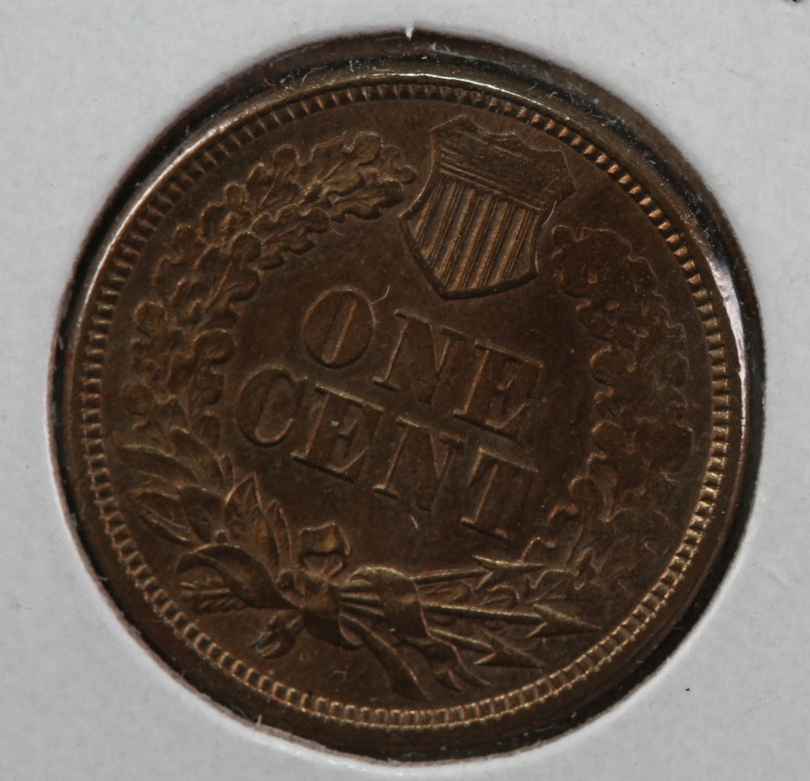 1860 Indian Head Cent, Uncirculated Brown Condition., Store #83014