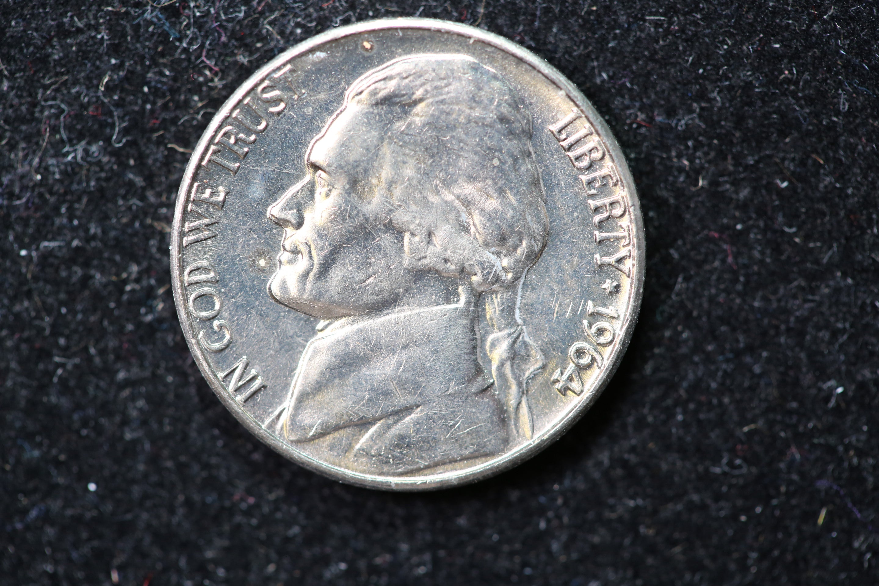 1964-D Jefferson Nickel. Circulated Coin. Store #1269195