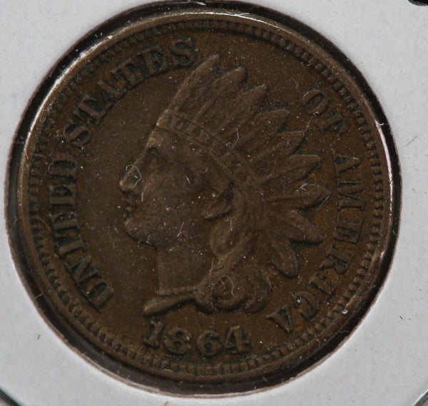 1864 Indian Head Cent, Nice Details Copper Nickel, Store #83022