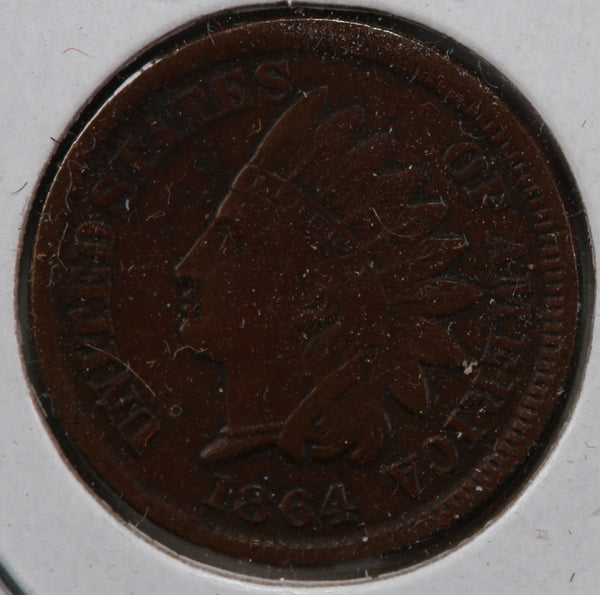 1864 Indian Head Cent, Nice Detailed Coin, Store #83023
