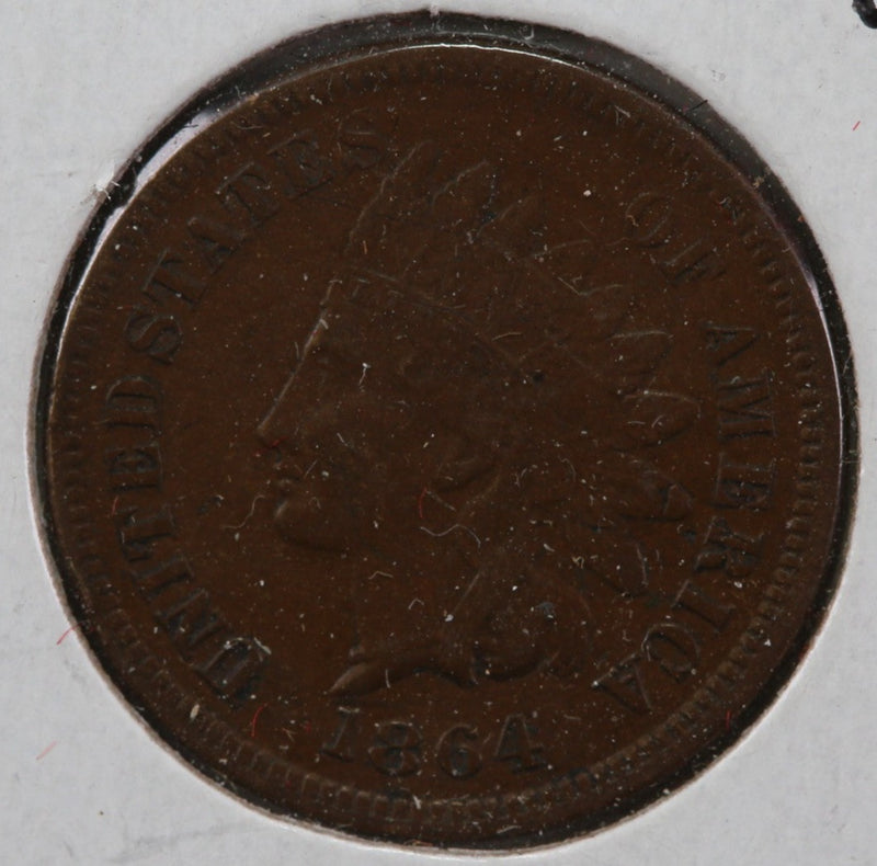 1864 Indian Head Cent, Nice Coin with "L" Obverse, Store
