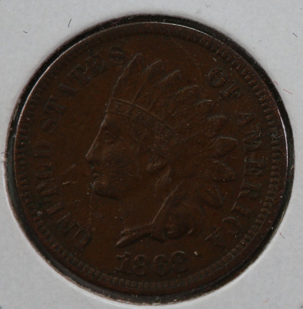 1868 Indian Head Cent, Nice Coin AU+ Details, Store #83105