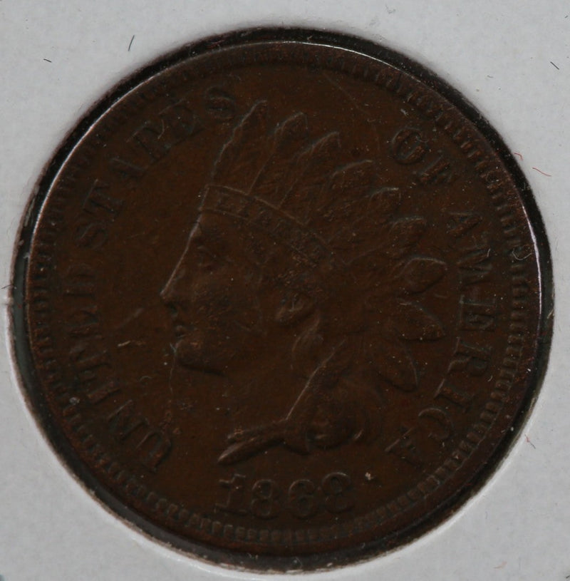 1868 Indian Head Cent, Nice Coin AU+ Details, Store