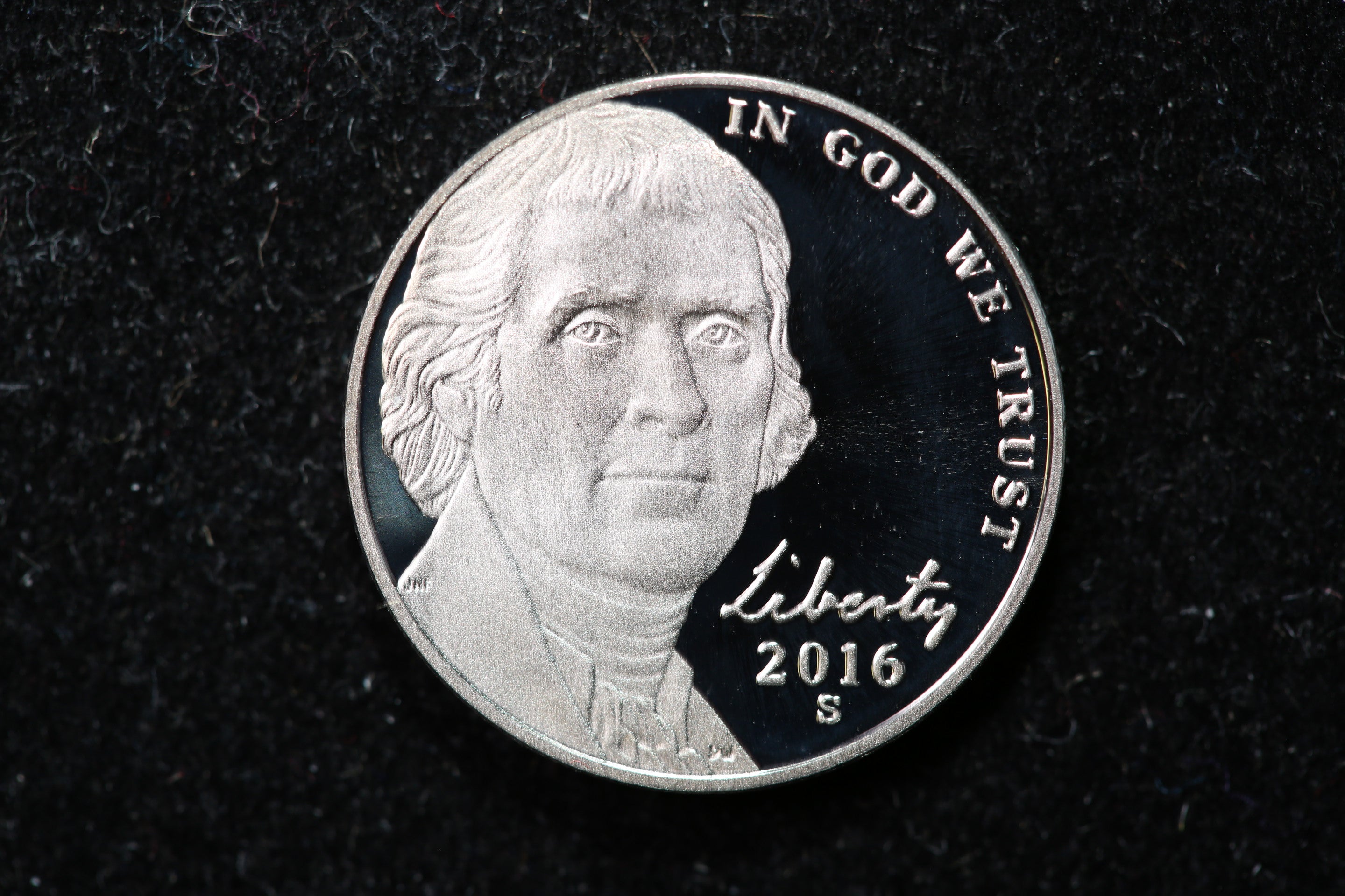 2016-S Jefferson Nickel. Uncirculated Proof Coin. Store #1269223