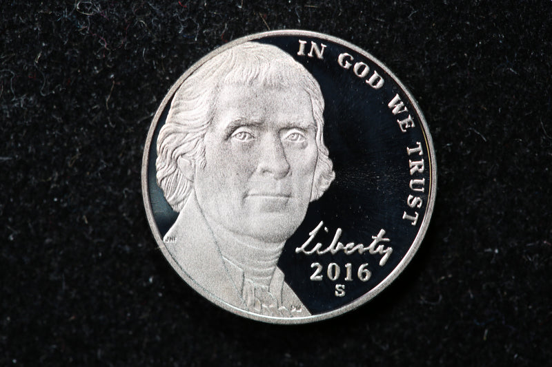 2016-S Jefferson Nickel. Uncirculated Proof Coin. Store