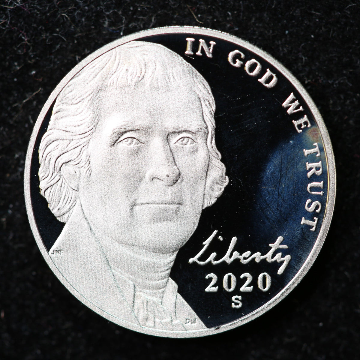 2020-S Jefferson Nickel. Uncirculated Proof Coin. Store #NL1376