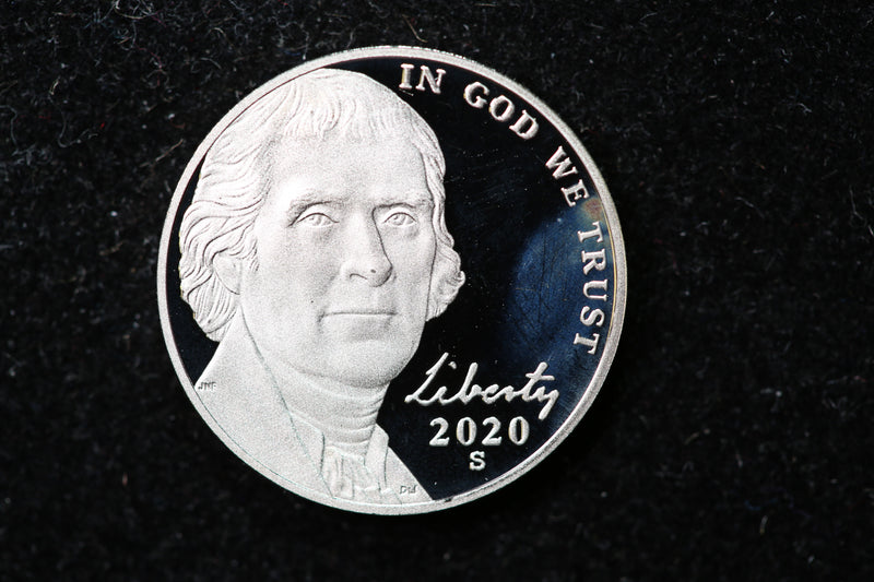 2020-S Jefferson Nickel. Uncirculated Proof Coin. Store