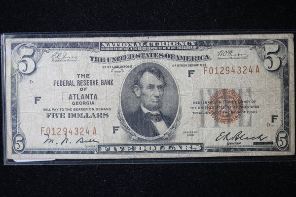 1929 $20, National Currency, Atlanta, GA.., Store Sale 091014