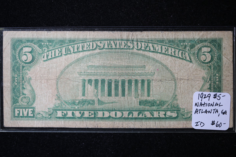 1929 $20, National Currency, Atlanta, GA.., Store Sale 091014