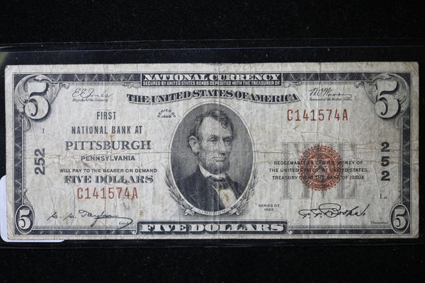 1929 $20, National Currency, Pittsburgh, PA., Store Sale 091019