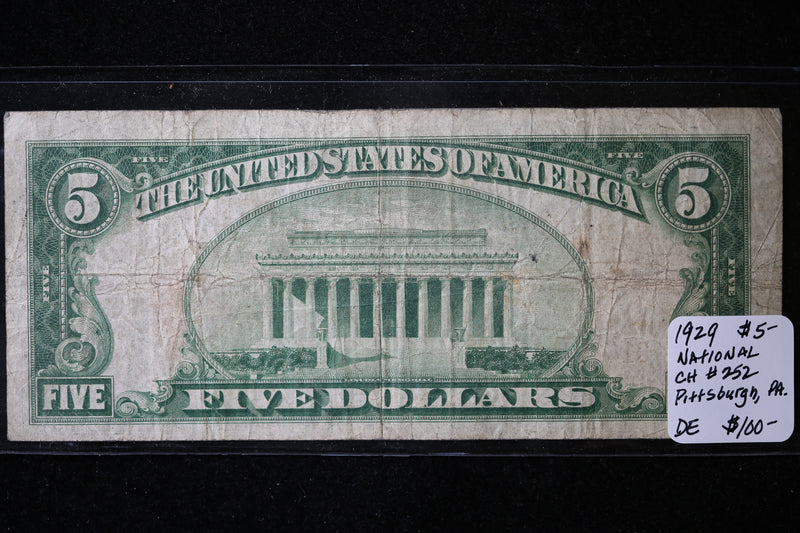 1929 $20, National Currency, Pittsburgh, PA., Store Sale 091019