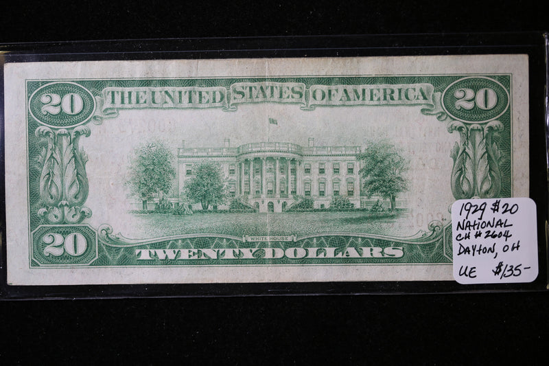 1929 $20  National Currency, Dayton, OH., Store Sale 091024