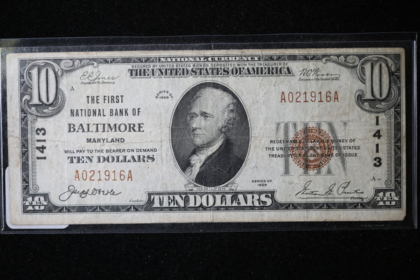 1929 $5  National Currency, Baltimore, MD, Store Sale 091029