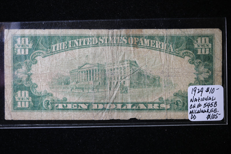 1929 $20  National Currency, Milwaukee, WI, Store Sale 091033