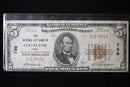1929 $5  National Currency, Cleveland, OH, Store Sale 091039