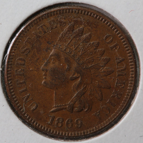 1869 Indian Head Cent, Uncirculated Coin., Store #83111