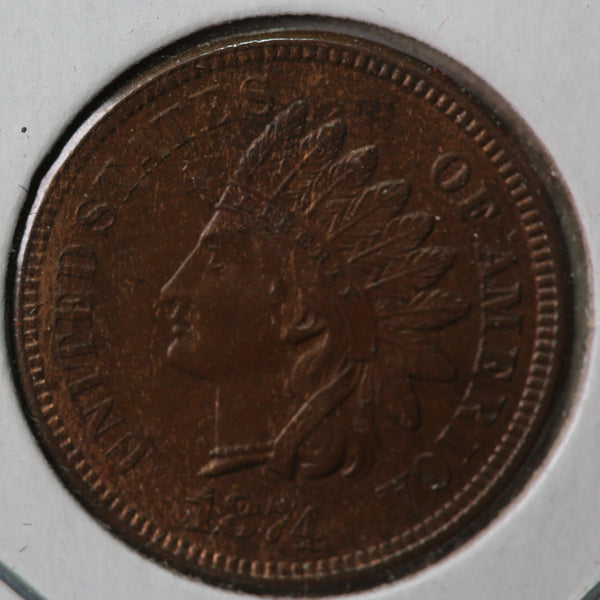 1874 Indian Head Cent, Uncirculated Coin, Choice Uncirculated, Store #83115