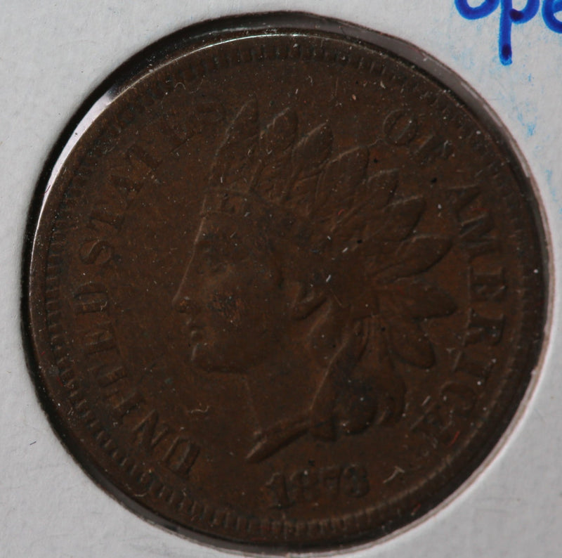 1873 Indian Head Cent, Open 3 Variety, Store