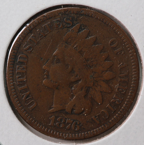 1876 Indian Head Cent, Affordable Circulated Coin, Store #83124