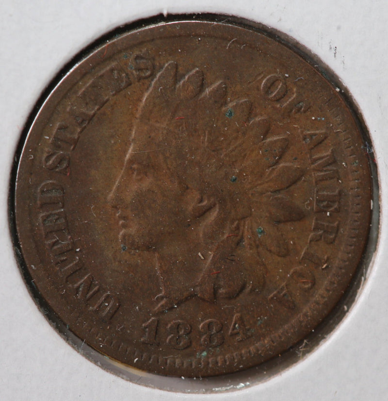 1884 Indian Head Cent, Affordable Circulated Coin, Store