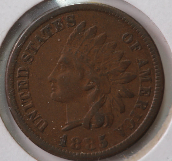 1885 Indian Head Cent, Circulated Coin XF Details, Store #23090116