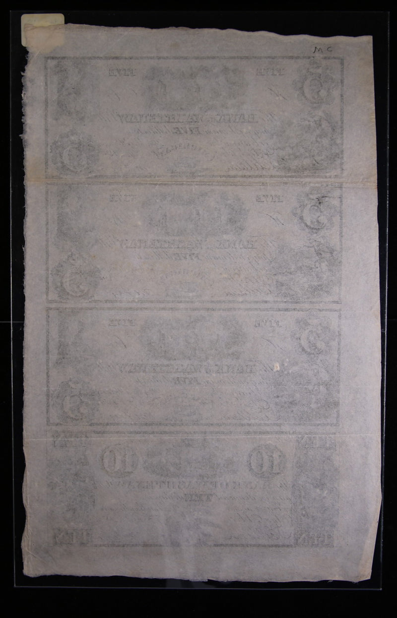 1834 Michigan., Full Sheet.,  Obsolete Currency, Store Sale 093233
