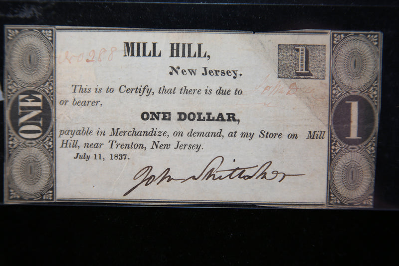 1837 Obsolete Note. Store