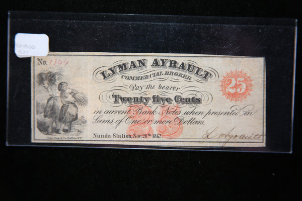 1862 Obsolete Currency, Store #23091501