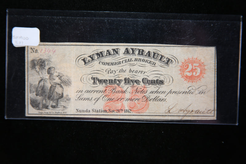 1862 Obsolete Currency, Store
