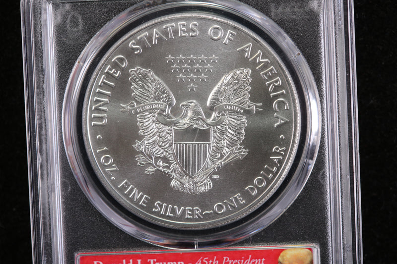 2020 American Silver Eagle, TRUMP HOLDER.. Affordable Collectible Coins. Store