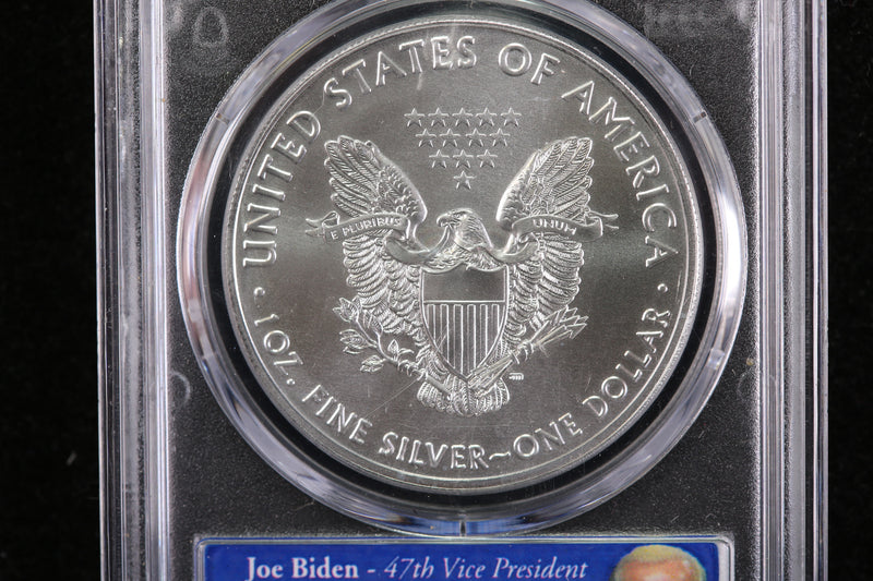2020 American Silver Eagle, BIDEN HOLDER.. Affordable Collectible Coins. Store