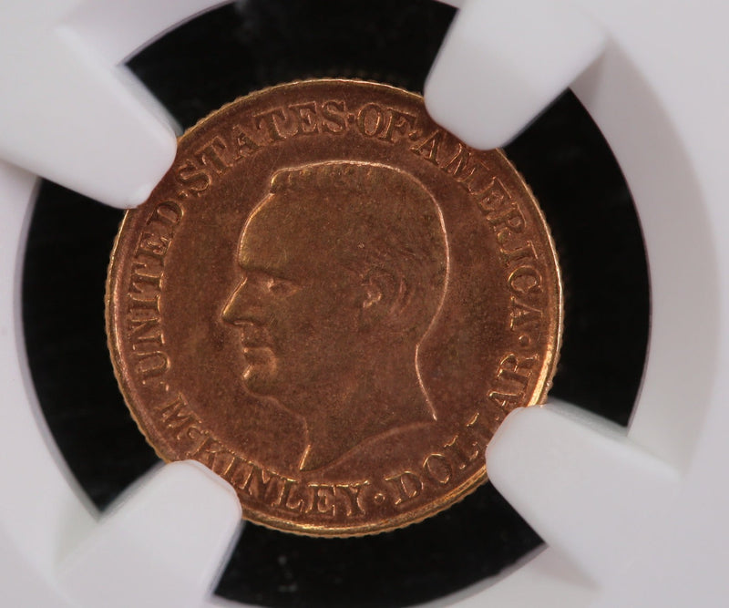 1917 Gold $1 MCKINLEY Commemorative,. NGC AU Details., Store