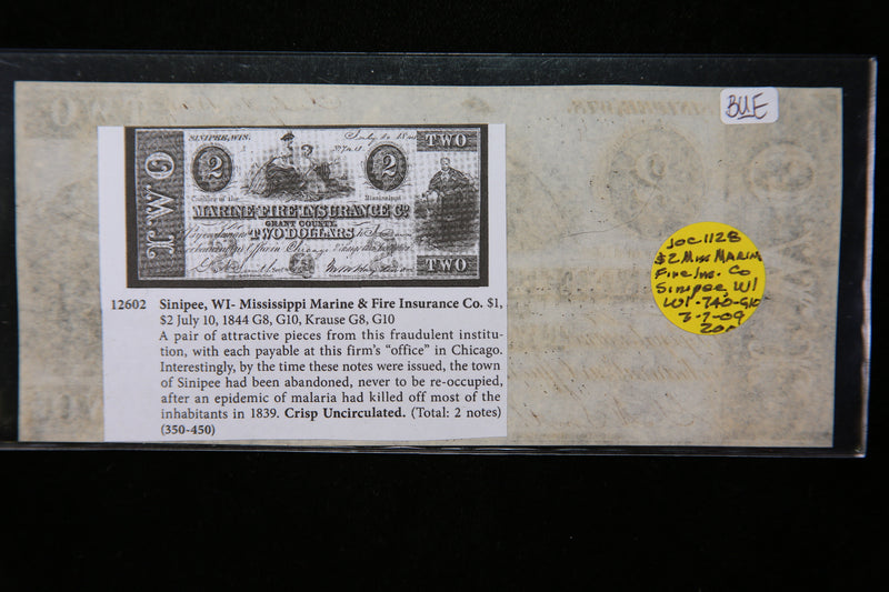 1844 Obsolete Currency, Store