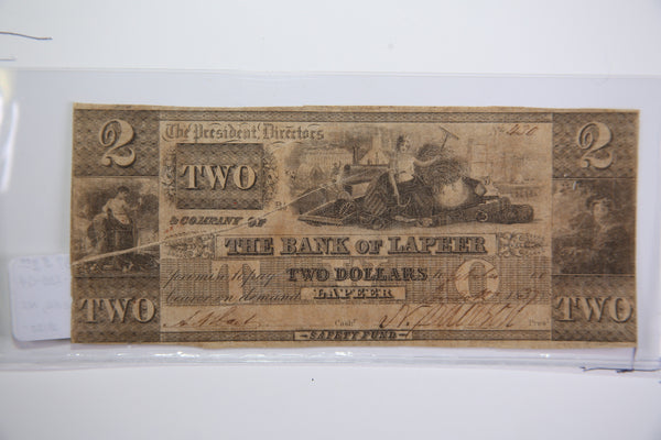 1837 Lapeer, Michigan., Obsolete Currency, Store Sale 0932143