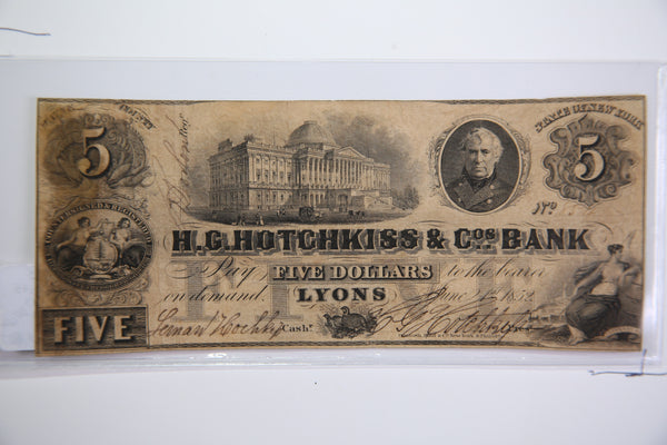 1852 Ann Arbor, Michigan., Obsolete Currency, Store Sale 0932162