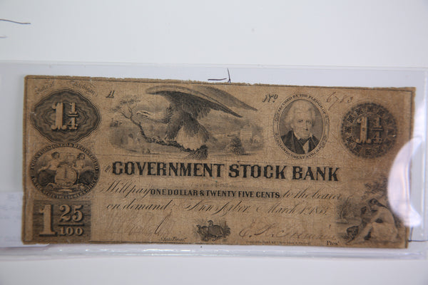 1853 Ann Arbor, Michigan., Obsolete Currency, Store Sale 0932167