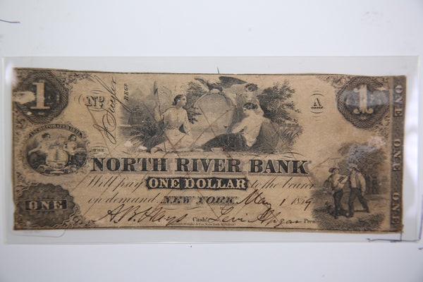 1859 $1, Ann Arbor,  Michigan., (Altered: New York, N.Y.) Obsolete Currency,  Store Sale 0932377