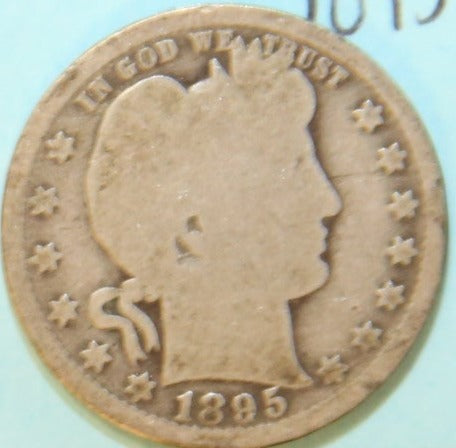 1895-O Barber Silver Quarter, Nice Circulated Coin. Store #231215045