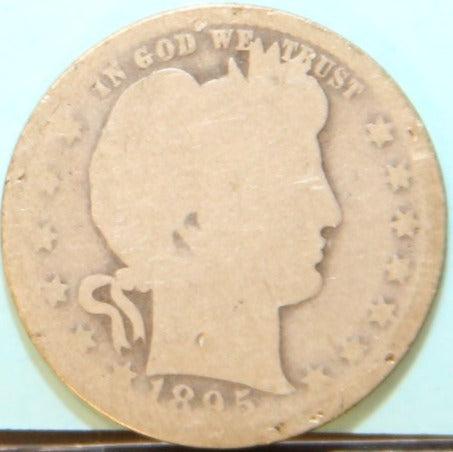 1895-O Barber Silver Quarter, Affordable Coin. Store #231215046