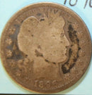 1896 Barber Silver Quarter, Very Good Circulated Coin. Store