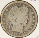 1897 Barber Silver Quarter, Good Circulated Coin. Store