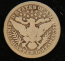 1898 Barber Silver Quarter, Good Circulated Coin. Store