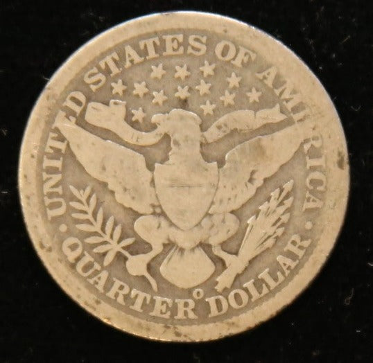 1898-O Barber Quarter, Good Circulated Coin, Store #231215107