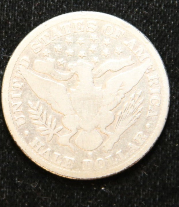 1892-S Barber Half Dollar. Nice Circulated Coin. Store