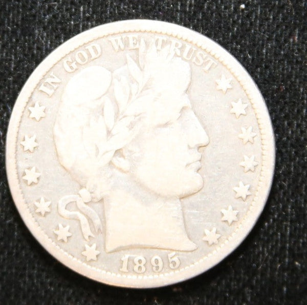 1895-O Barber Half Dollar. Nice Circulated Coin. Store# 2312033